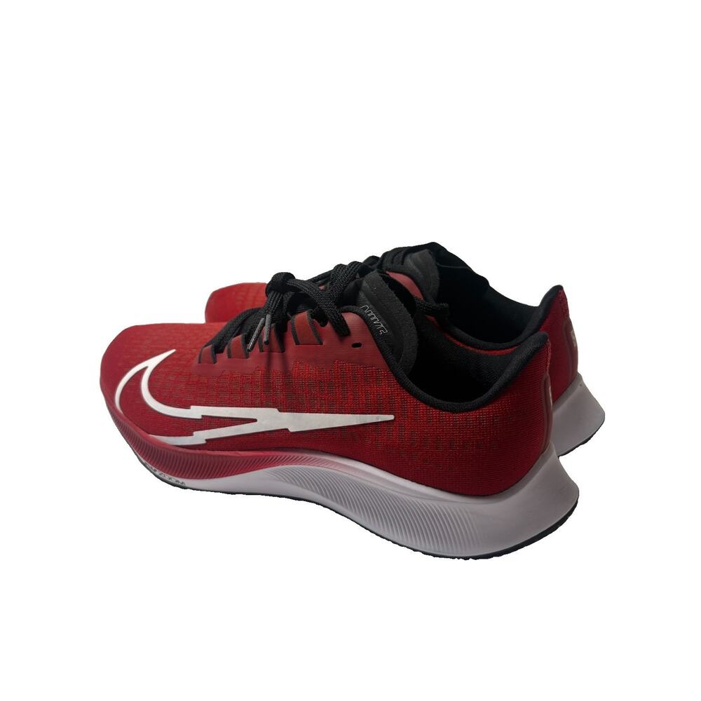Nike Air Zoom Pegasus 8 Low Top Lace-Up Running Shoes Red Black White